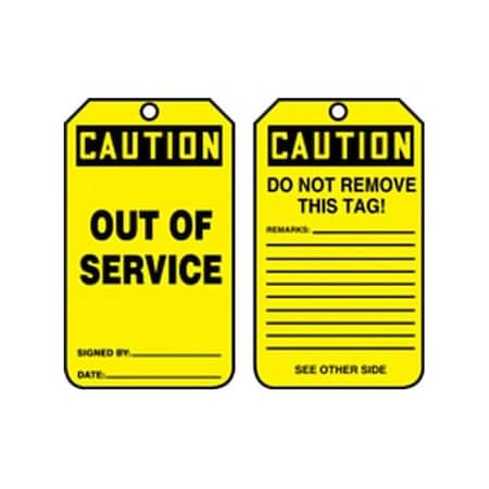 Accuform Danger, RP-Plastic, 3-1/4 in Width, 0.075 in Height, , 5 PK MDT652PTM